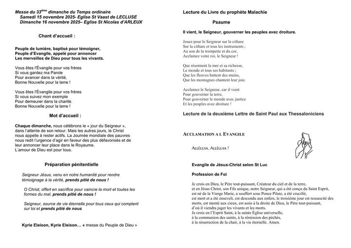 2025-11- 16 novembre - LECLUSE#ARLEUX - 33e dim. p