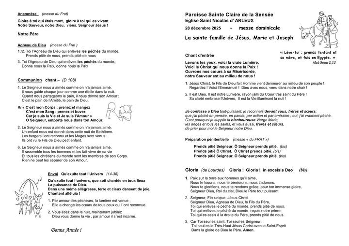 2025-12- 28 decembre - ARLEUX - La sainte famille