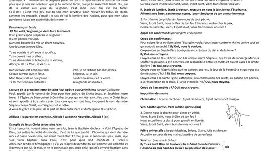 2026-01- 18 janvier - ARLEUX Confirmations et 1ere