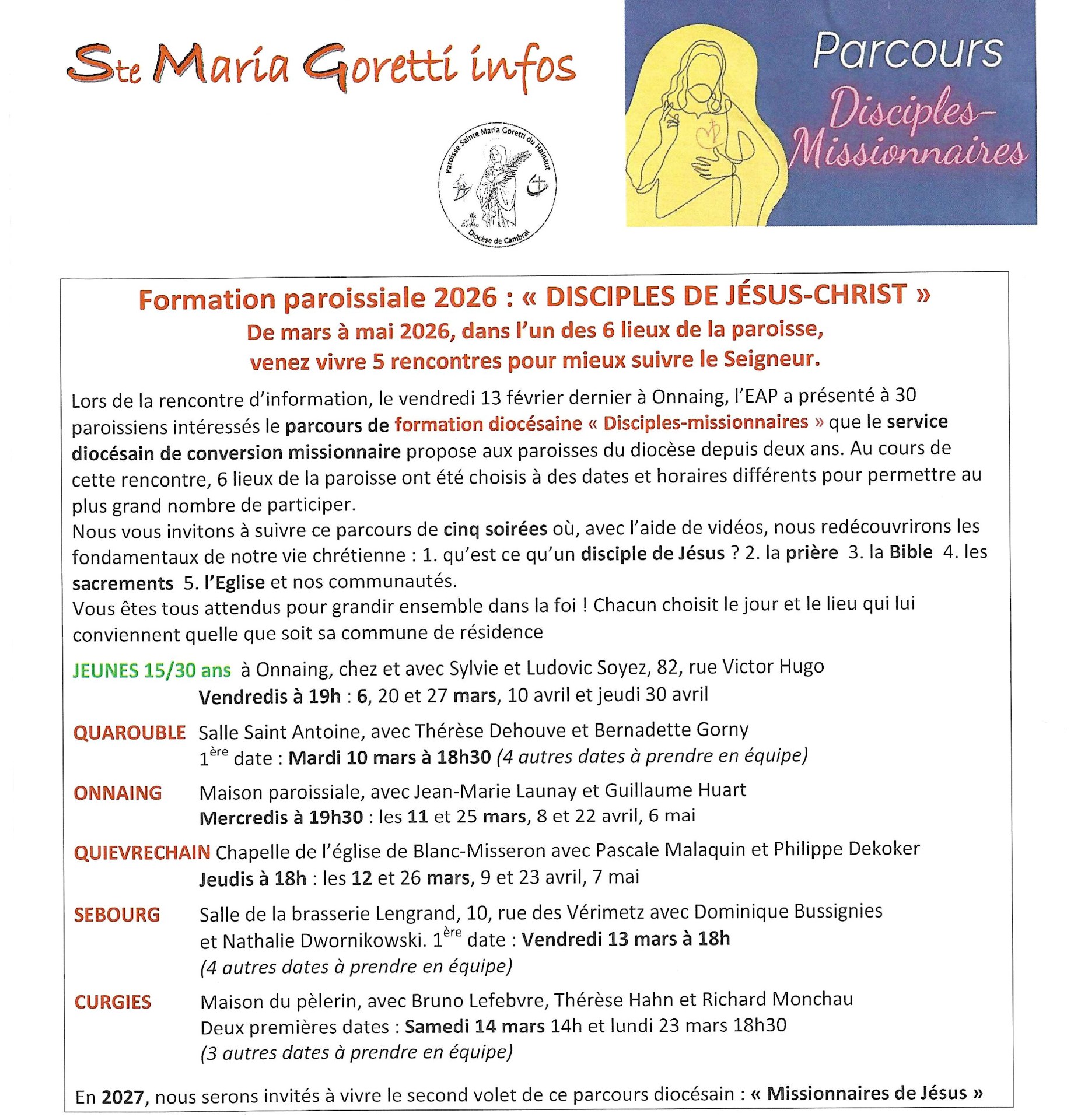 2026 03 SMG Infos Special Parcours Disciples Missi