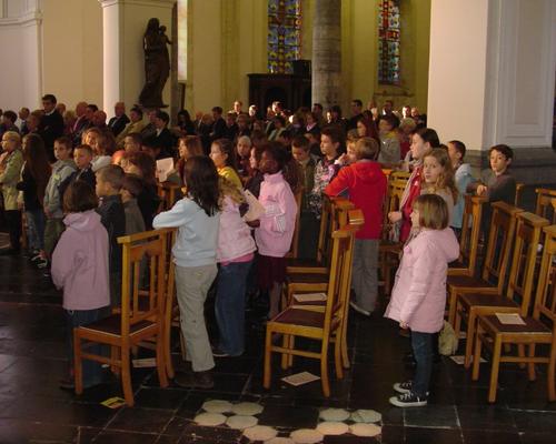 pendant la messe