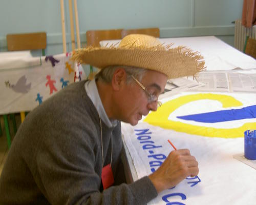 peinture de drapeaux 