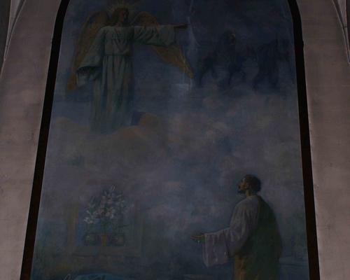 Sacre Coeur- Peinture Autel a St Joseph