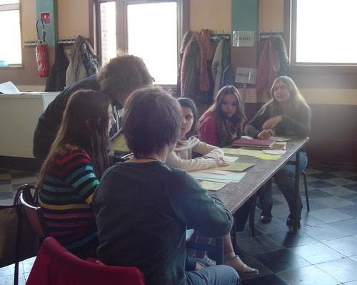 au travail...