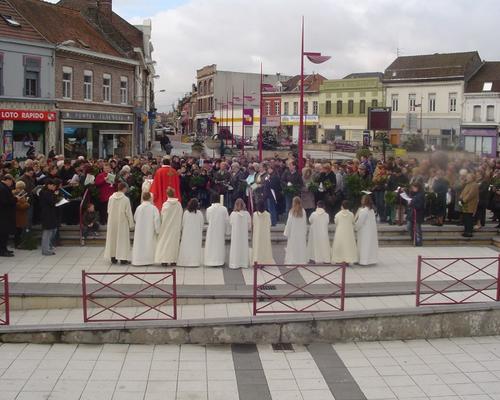sur la place...