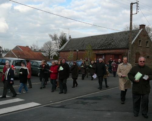 Procession jusqu à l église