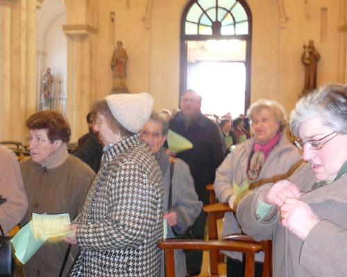 Les paroissiens sont là
