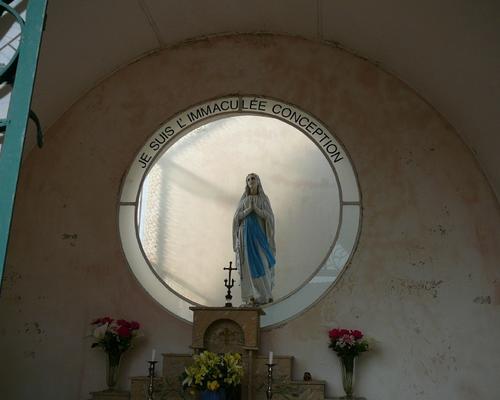 Arrêt à la chapelle ND de Lourdes