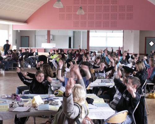 un groupe de 71 jeunes de 11 ans