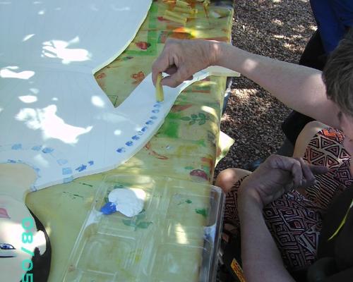 Atelier "Peinture de la robe de la Vierge"