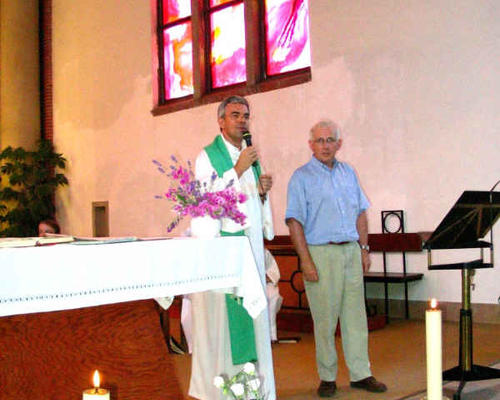 Patrick Jeanniot avec le doyen Launay
