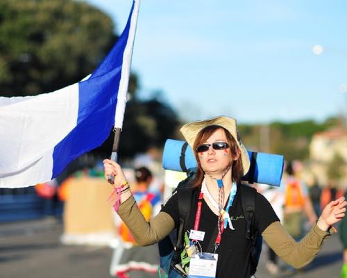 Manou et le drapeau francais