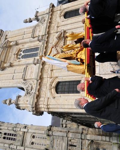 Arrivée à la cathédrale de Cambrai