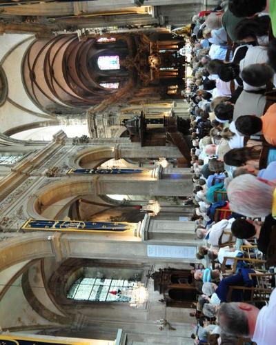 LA cathédrale bienr remplie