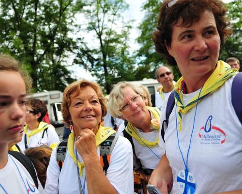 Les marcheurs sont arrivés