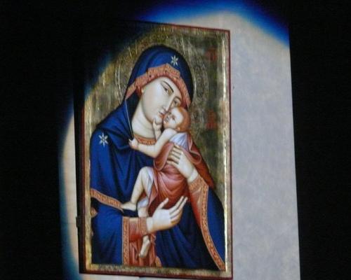 représentation de l'icone dans l'église Ste Bernadette