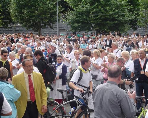 arrivée des cyclistes