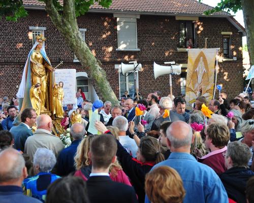 Quartier de la Briquette, autour de la vierge