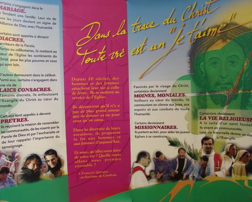 Le stand du Service diocesain des vocations