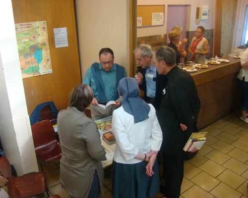 Le stand du jeu Bienvenue en Galilee 