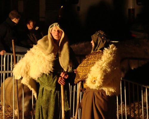 Les bergers saisis d'une grande crainte