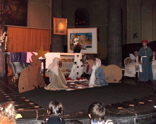 Marie et Joseph dans une étable