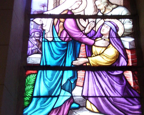 vitrail de la Visitation