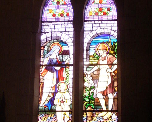 vitrail la maison de Nazareth