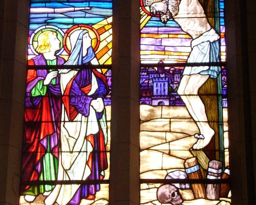 vitrail la mort de Jésus