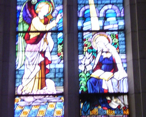 vitrail de l'Annonciation