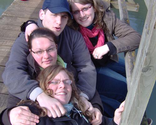 Séverine, Stéphanie, Benjamin et Lucie