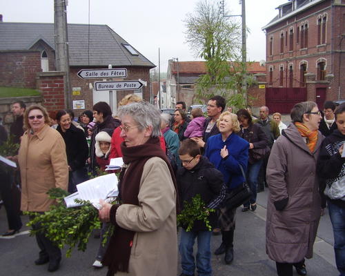 entrée dans l'église