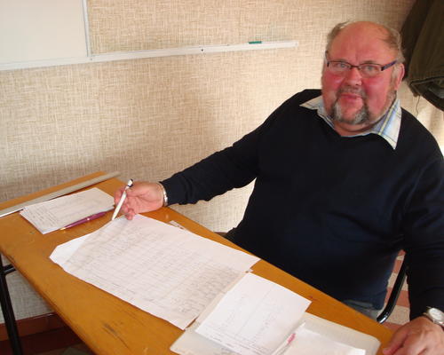 L'organisateur fait les comptes des points ...