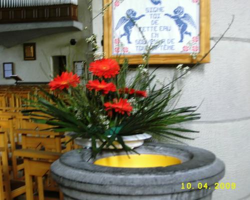 bouquet au bénitier
