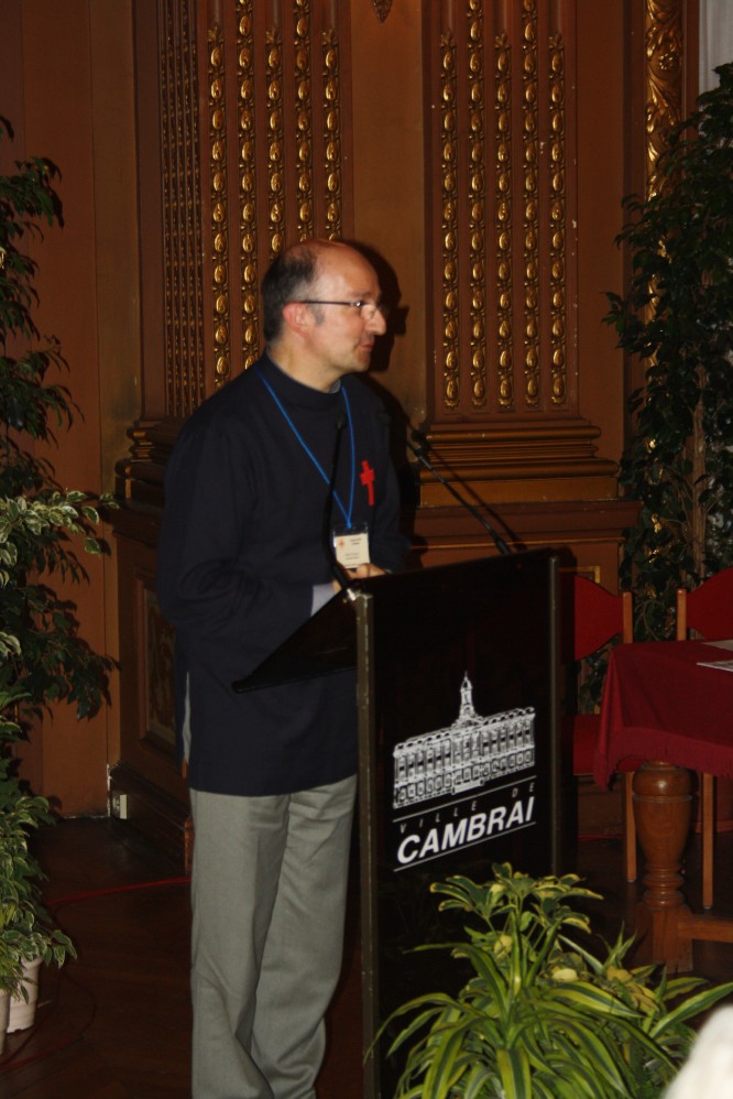 intervention du Père Riquet, aumonier de l'Hospitalité ND de Lourdes