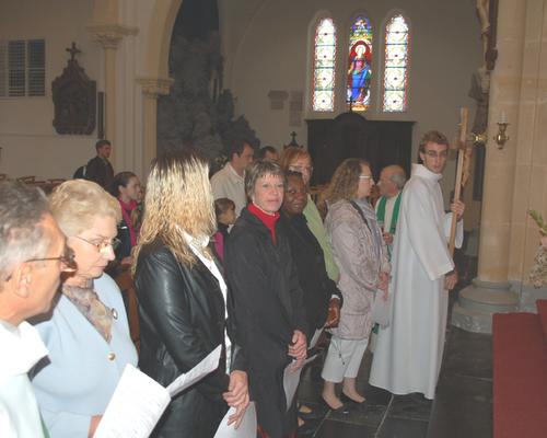 Arrivée au pied du Choeur