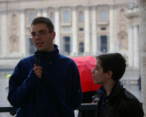 interview pour la télé locale