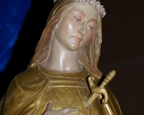 Ste Maxellende, statue