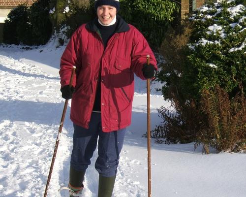 Sr Marie-Gabrielle tout sourire