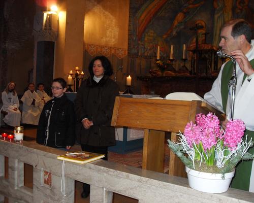 2 etape du bapteme de Florian