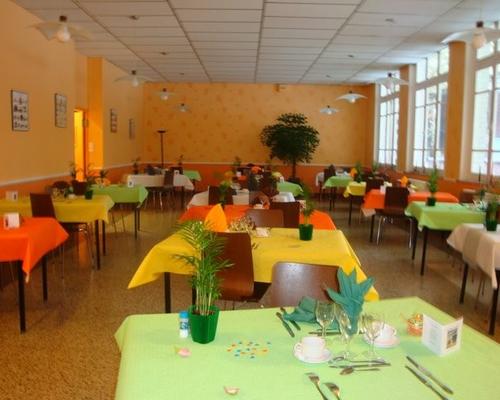 Les tables décorées...