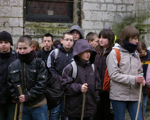 dans le froid