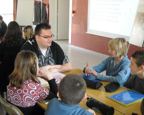 En petit groupe...