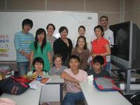 Notre première classe de coréen, juin 2006