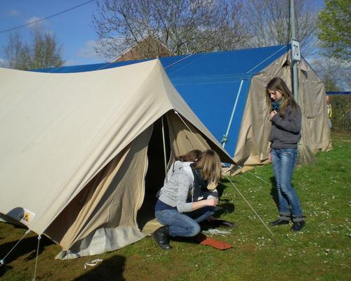 installation des tentes