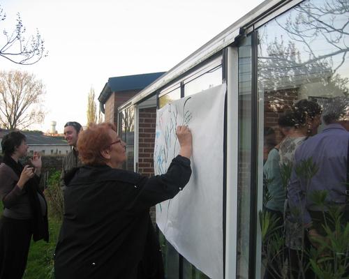 encouragements sur un  panneau