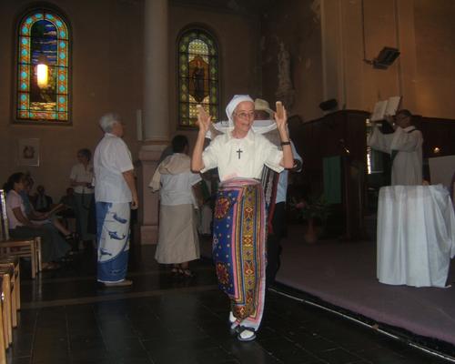 Soeur Marie-José, de Ste-Thérèse d'Avesnes, rentrée de Tuléar pour un repos (temporaire) bien mérité!