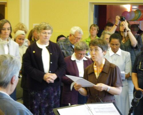A l'occasion de l'engagement définitif de Marie Jamet dans la congrégation des soeurs de Notre Dame du Cénacle