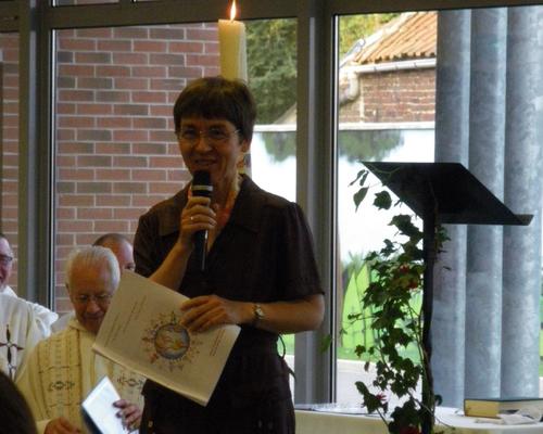 A l'occasion de l'engagement définitif de Marie Jamet dans la congrégation des soeurs de Notre Dame du Cénacle