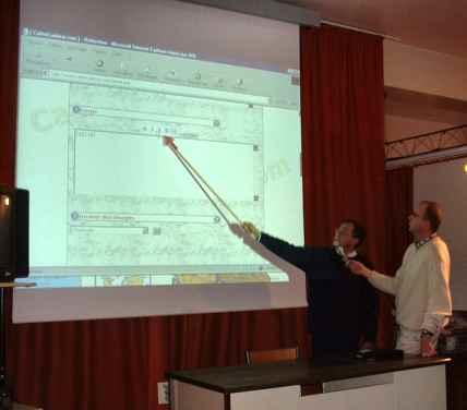 Michel présente la visite du site